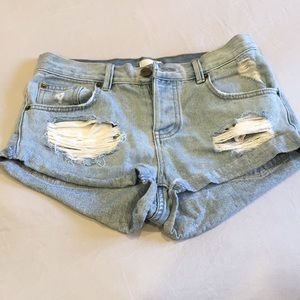 Amuse society denim shorts